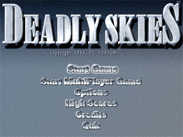 Deadly Skies - Screenshot - Game Select Image