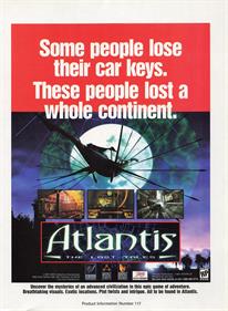 Atlantis: The Lost Tales - Advertisement Flyer - Front Image