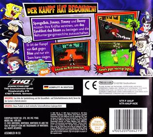 Nicktoons Unite! - Box - Back Image