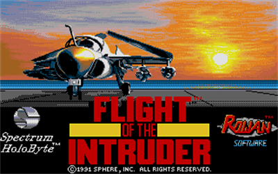 Flight of the Intruder - Screenshot - Game Title Image