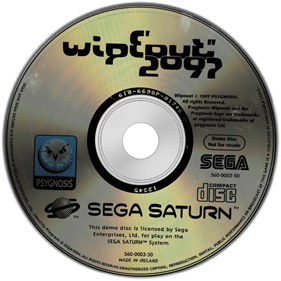 Wipeout 2097 Demo Disc - Disc Image