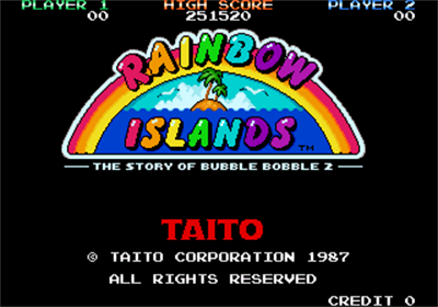 Bubble Bobble also featuring Rainbow Islands - Screenshot - Game Title Image