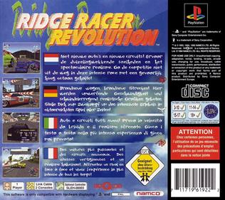 Ridge Racer Revolution - Box - Back Image