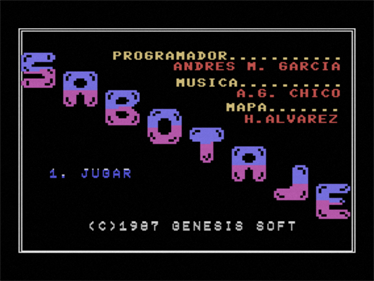 Sabotaje - Screenshot - Game Title Image