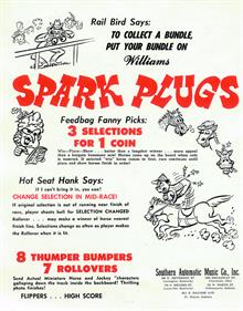 Spark Plugs - Advertisement Flyer - Back Image