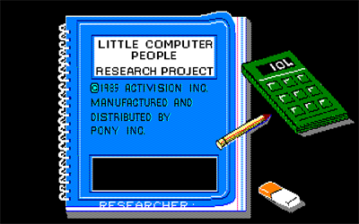 Little Computer People - Screenshot - Game Title Image