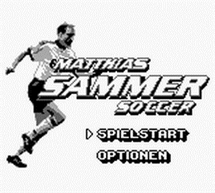 Matthias Sammer Soccer - Screenshot - Game Title Image
