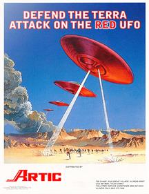 Defend the Terra Attack on the Red UFO - Advertisement Flyer - Front Image
