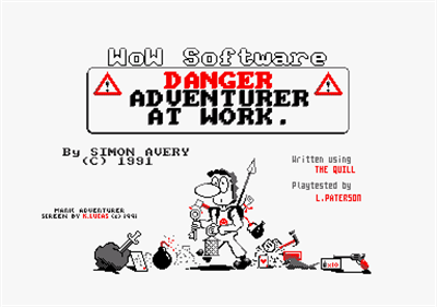 Danger: Adventurer at Work - Screenshot - Game Title Image