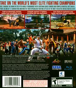 Virtua Fighter 5 - Box - Back Image