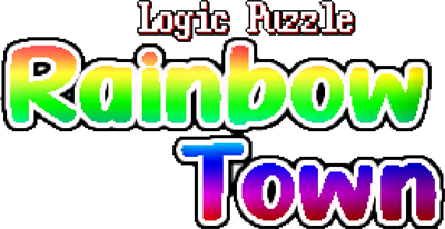 Logic Puzzle Rainbow Town - Clear Logo Image