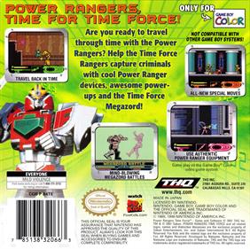 Power Rangers: Time Force - Box - Back Image