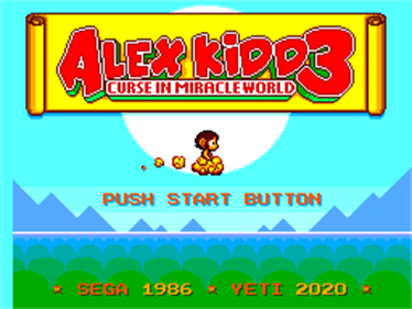 Alex Kidd 3: Curse in Miracle World - Screenshot - Game Title Image