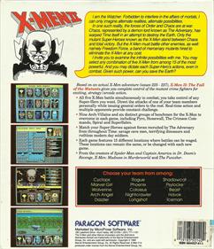 X-Men II - Box - Back Image