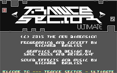 Trance Sector: Ultimate - Screenshot - Game Title Image