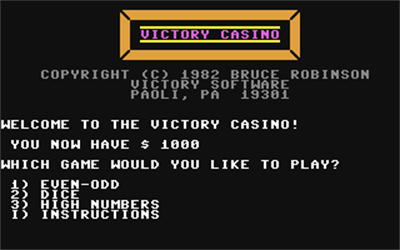 Victory Casino - Screenshot - Game Title Image