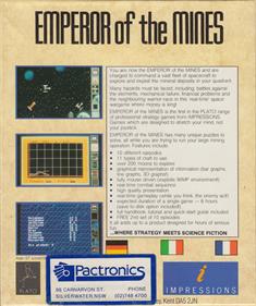 Emperor of the Mines - Box - Back Image