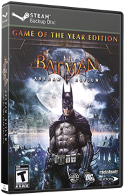 Batman: Arkham Asylum Game of the Year Edition - Box - 3D Image