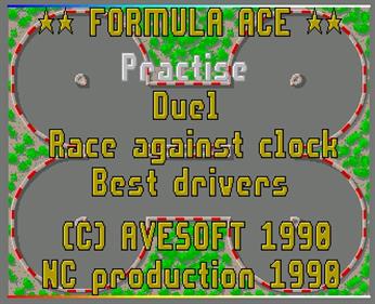 Formula Ace - Screenshot - Game Select Image