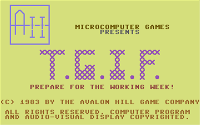 T.G.I.F. - Screenshot - Game Title Image