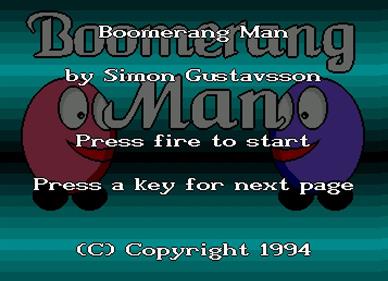 Boomerang Man - Screenshot - Game Title Image