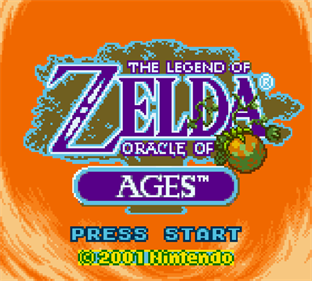 The Legend of Zelda: Oracle of Ages - Screenshot - Game Title Image