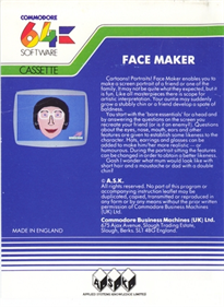 Face Maker - Box - Back Image