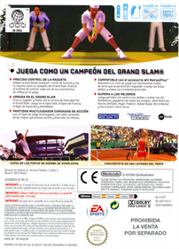 Grand Slam Tennis - Box - Back Image