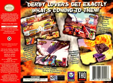 Destruction Derby 64 - Box - Back Image