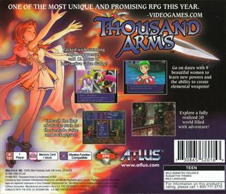 Thousand Arms - Box - Back Image