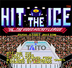 Hit the Ice: VHL: The Official Video Hockey League - Screenshot - Game Title Image