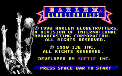 Harlem Globetrotters - Screenshot - Game Title Image