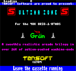 Ultima Zone - Screenshot - Game Title Image