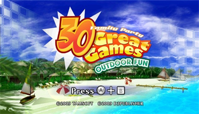 Family Party: 30 Great Games: Outdoor Fun - Screenshot - Game Title Image