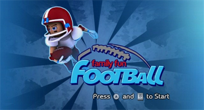 Family Fun Football - Screenshot - Game Title Image
