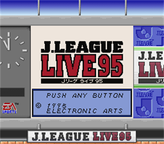 J.League Live 95 - Screenshot - Game Title Image