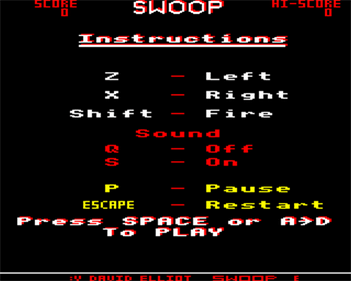 Swoop - Screenshot - Game Select Image