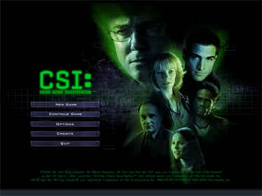 CSI: Crime Scene Investigation - Screenshot - Game Title Image