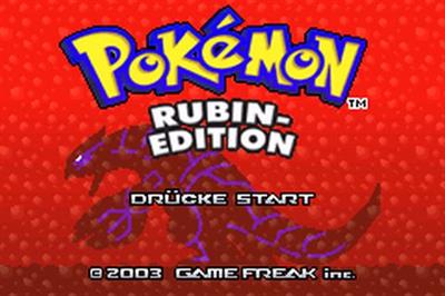 Pokémon Ruby Version - Screenshot - Game Title Image