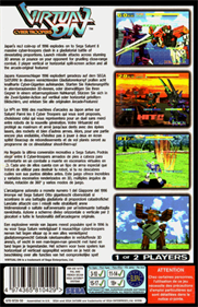 Virtual On: Cyber Troopers - Box - Back Image