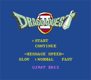 Dragon Quest II - Screenshot - Game Title Image