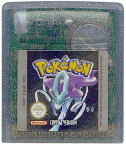 Pokémon Crystal Version - Cart - Front Image