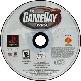 NFL GameDay 2004 - Disc Image