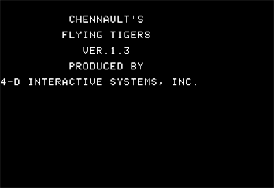 Chennault's Flying Tigers - Screenshot - Game Title Image