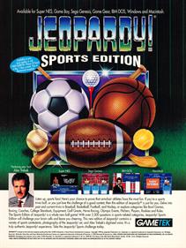 Jeopardy! Sports Edition - Advertisement Flyer - Front Image
