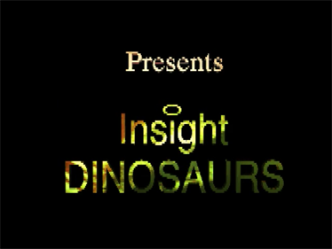 Insight: Dinosaurs - Screenshot - Game Title Image
