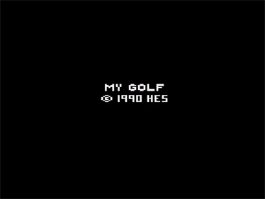 My Golf - Screenshot - Game Title Image