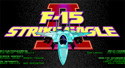 F-15 Strike Eagle II - Screenshot - Game Title Image