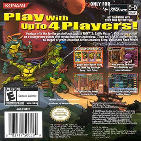 Teenage Mutant Ninja Turtles 2: Battle Nexus - Box - Back Image