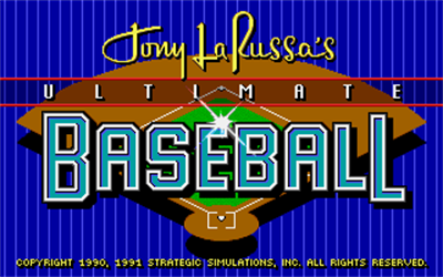 Tony La Russa's Ultimate Baseball - Screenshot - Game Title Image